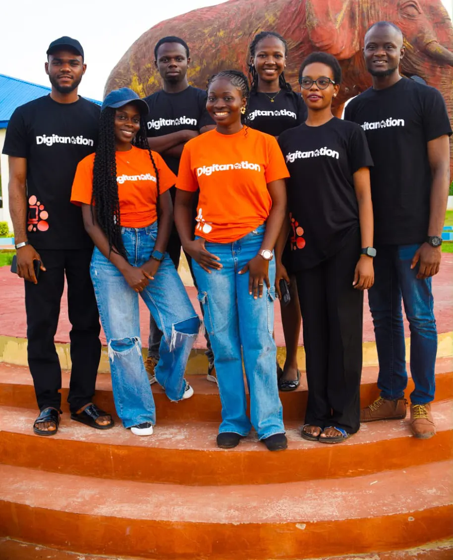 The Digitanotion Academy team together outside the classroom